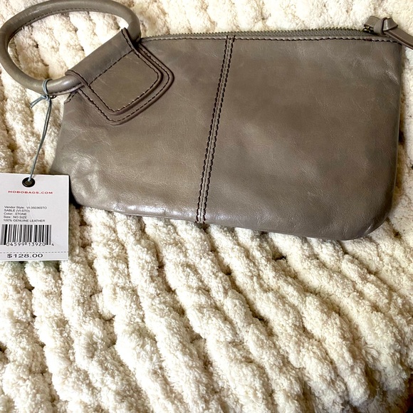 HOBO Handbags - Gray leather clutch